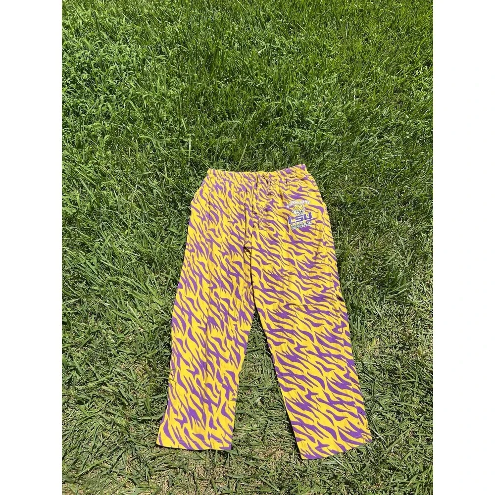 Concept Sports Sleepwear LSU Pajamas Pants Sz XXL Logo Tiger Stripes
